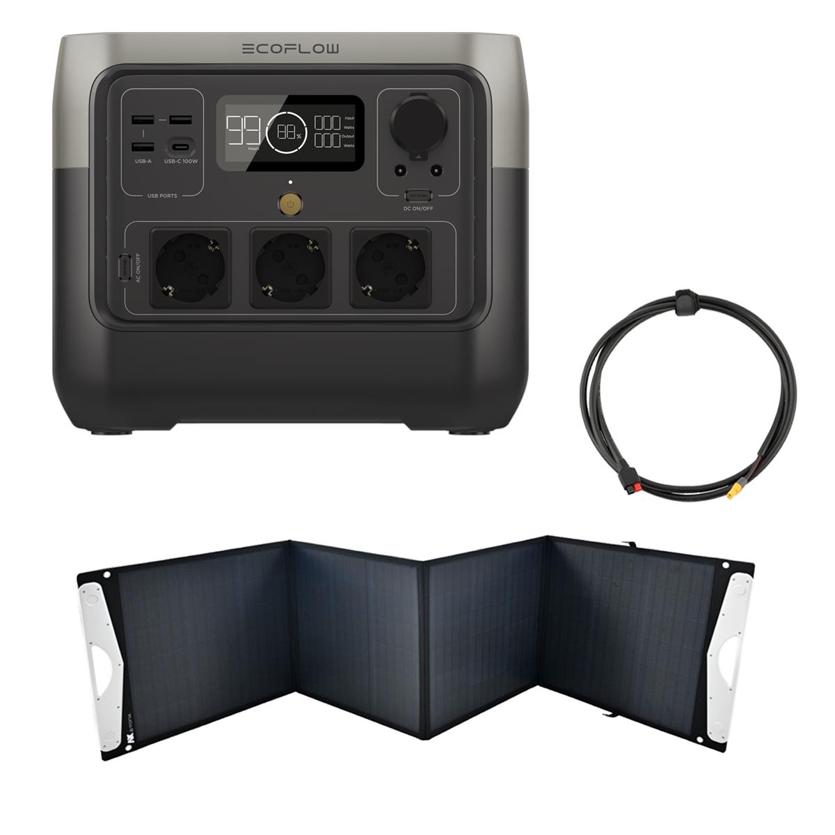 EcoFlow River 2 Pro 768Wh Powerstation mit 200W Solarpanel