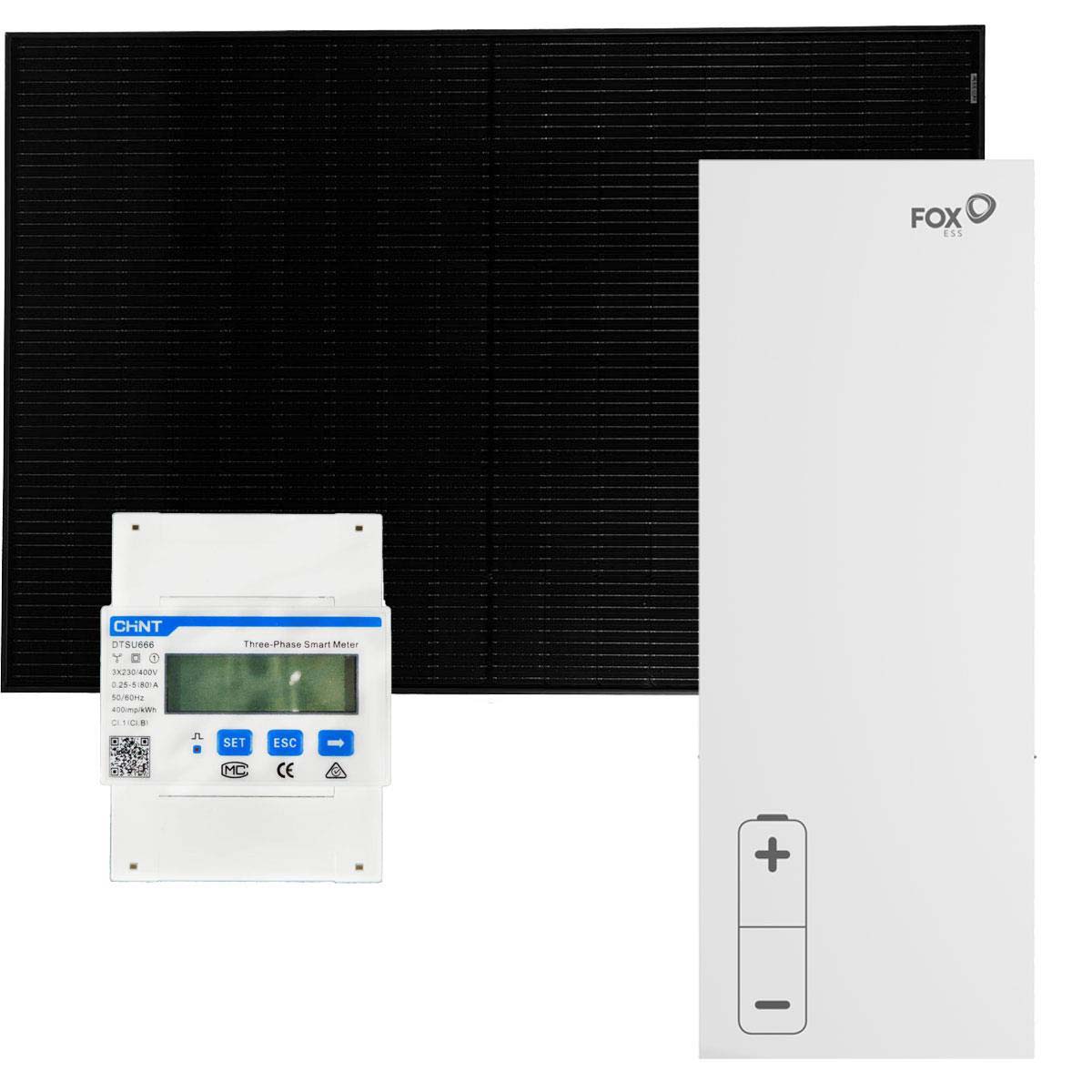 FOX ESS Aio-H3 6kWp PV Komplettanlage mit Glas-Glas Modulen und 10,2kWh Speicher