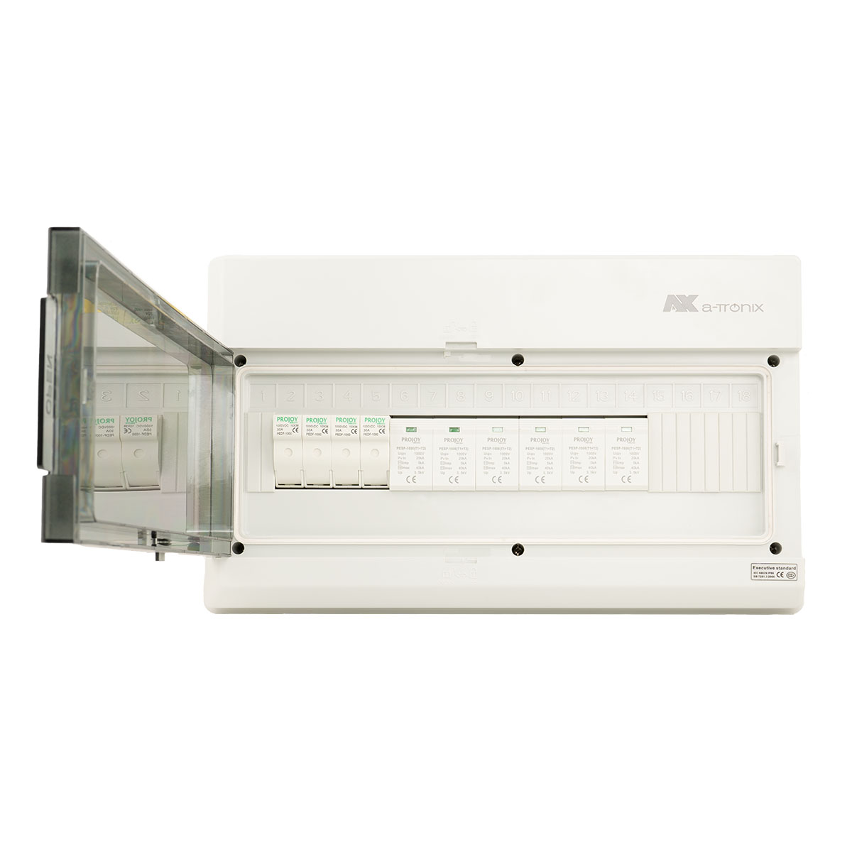a-Tronix PV BOX 2-2 Generatoranschlusskasten Überspannungsschutz 1000V 2 String Typ 1/2
