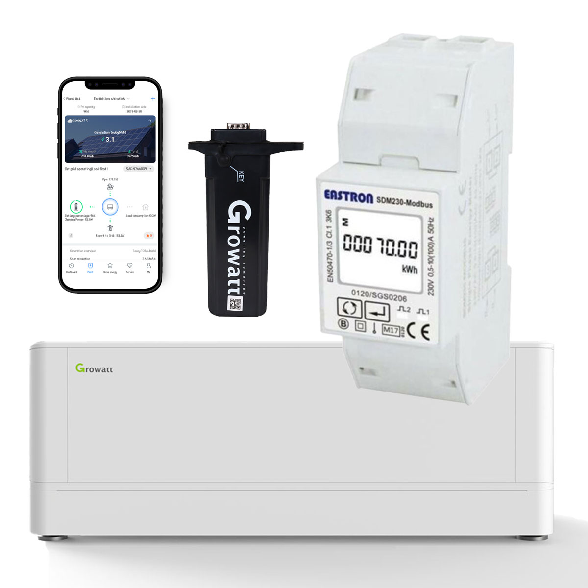 Growatt ARK 2.56kWh Niedervolt-Solarspeicher-Set inkl. Zubehör