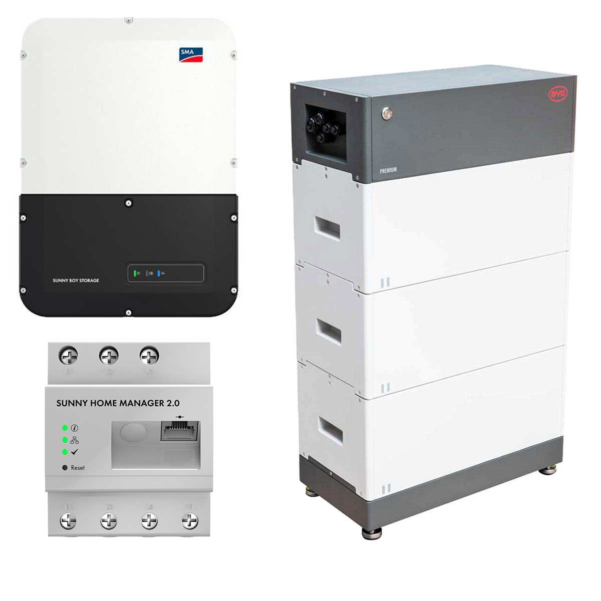 SMA Sunny Boy Storage 6.0 6kW Wechselrichter mit 7,68kWh Batteriespeicher-Set