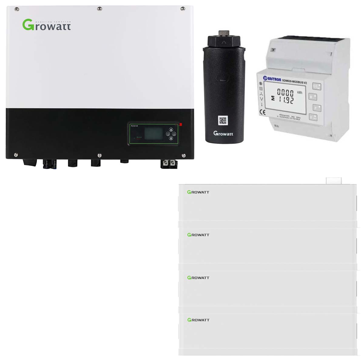Growatt SPH4000TL BL-UP 4kW Hybrid-Wechselrichter mit AXE 20.0L Solarspeicher-Set