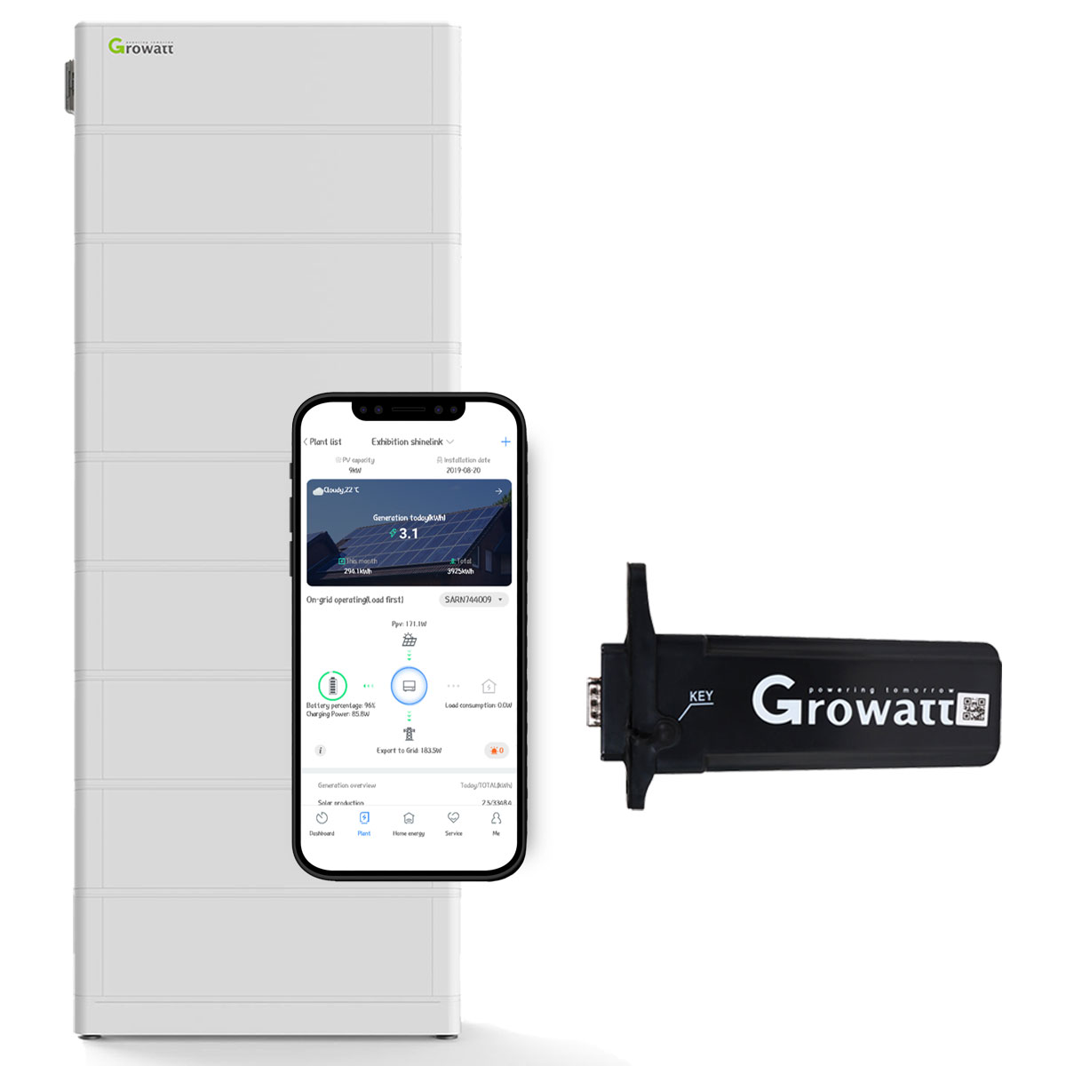 Growatt ARK 20.4kWh Hochvolt-Solarspeicher-Set für Growatt SPH TL3-BH-UP Serie