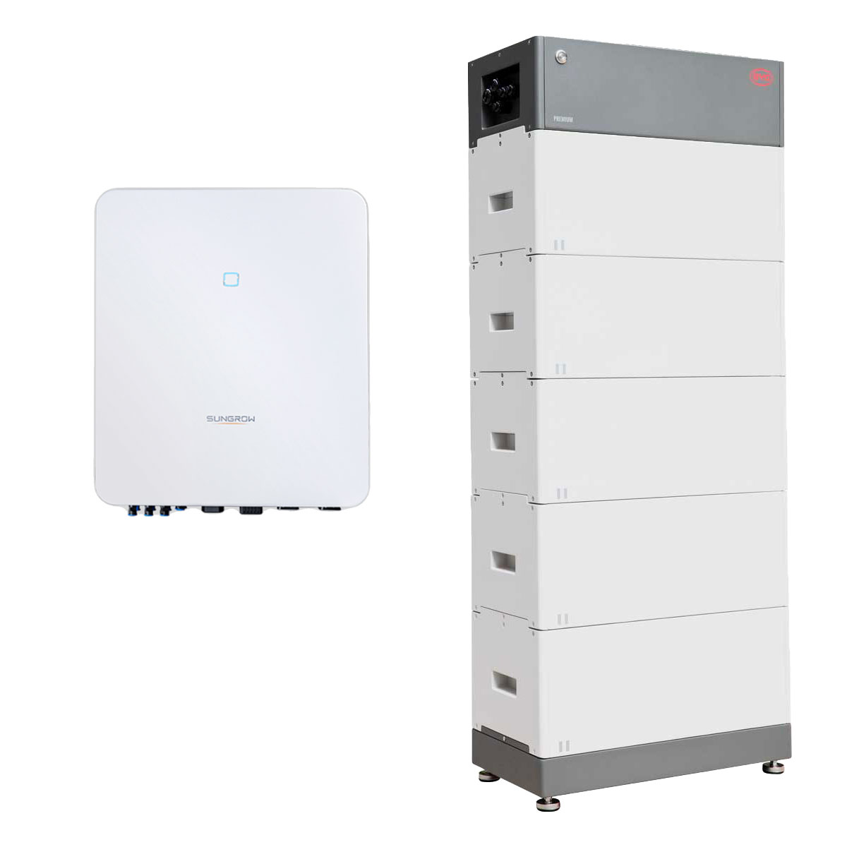 Sungrow HV SH5.0RT 5kW Hybrid Wechselrichter mit 13,8kWh Batteriespeicher-Set