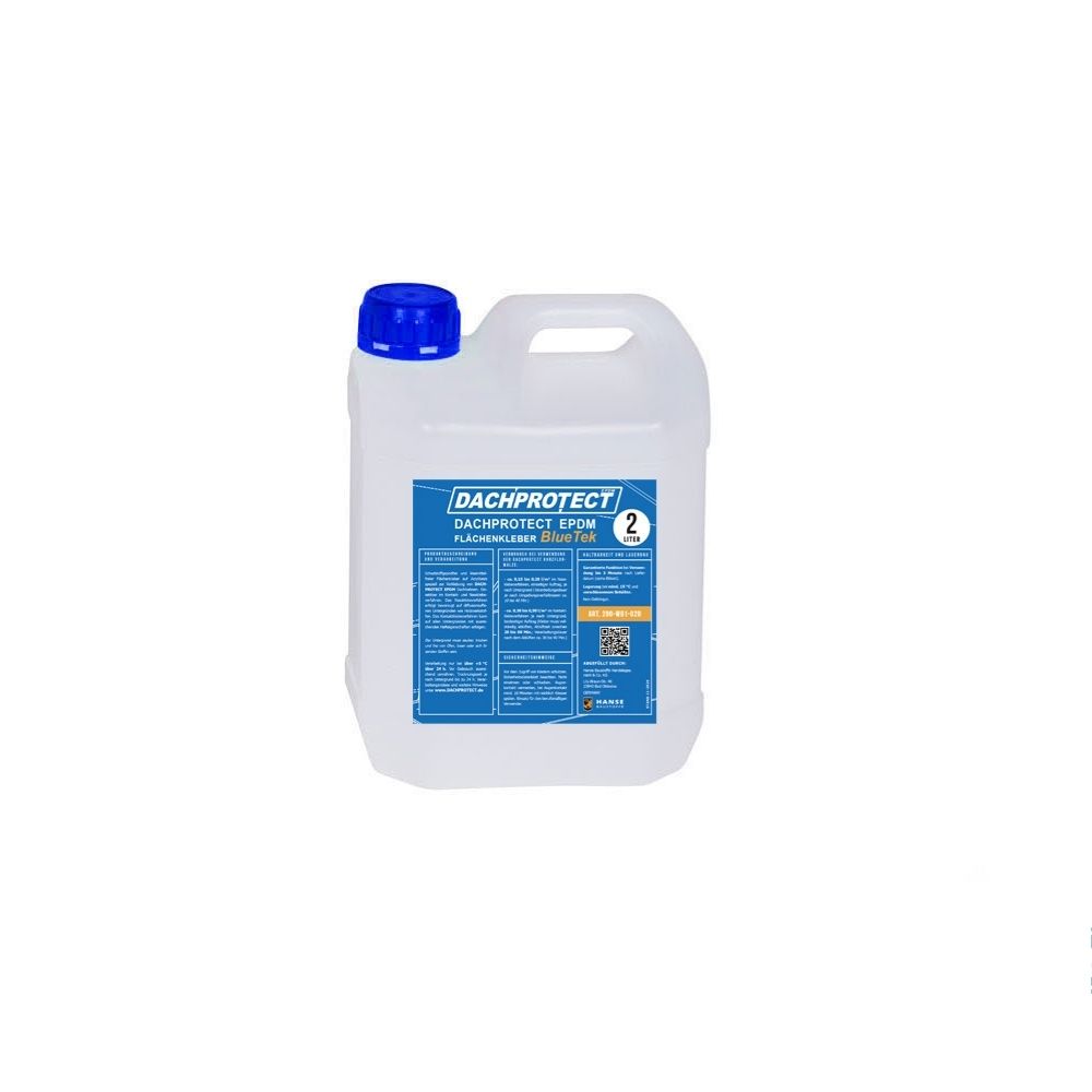 DACHPROTECT EPDM Flächenkleber BlueTek 2 Liter (Reichweite ca. 10 qm) lösemittelfrei