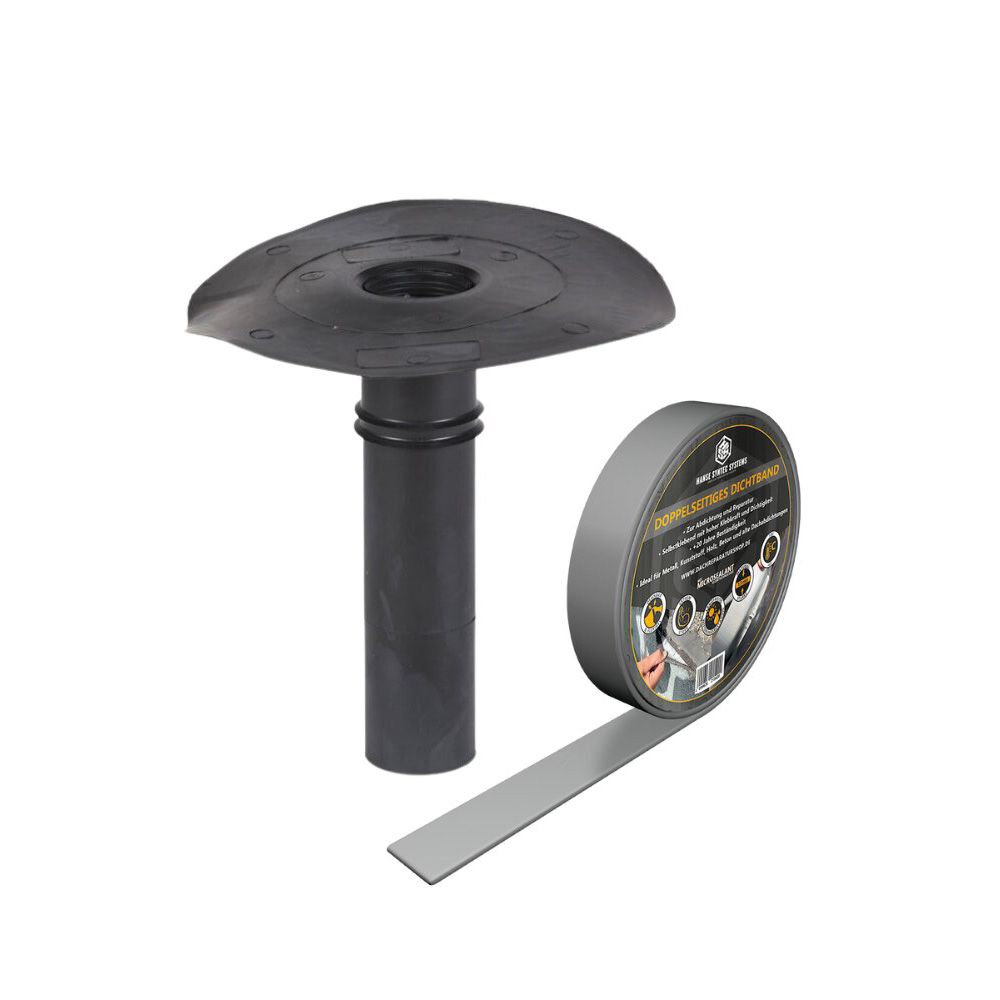 SET: Klebe-Gully inkl. doppelseitigem Dichtband MicroSealant 