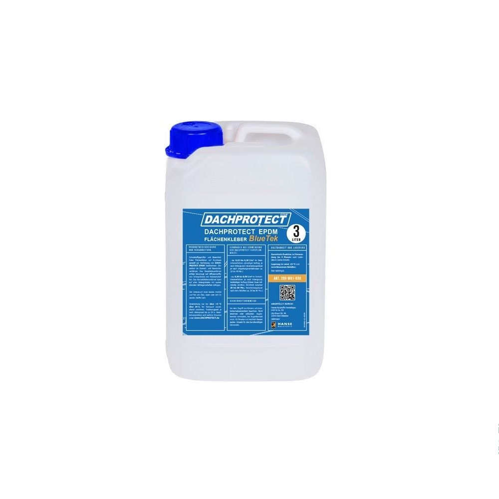 DACHPROTECT EPDM Flächenkleber BlueTek 3 Liter (Reichweite ca. 15 qm) lösemittelfrei