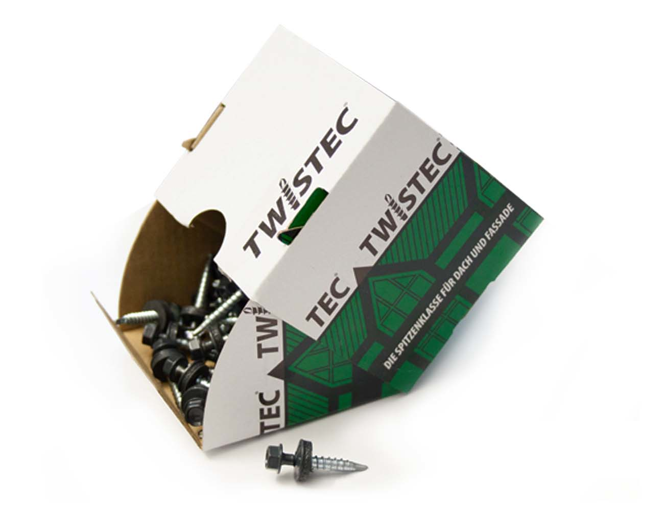 DACHPROTECT Twistec Trapezblechschraube RAL 7016 (100 Stück) 4,8 x 35 mm inkl. EPDM-Dichtscheibe