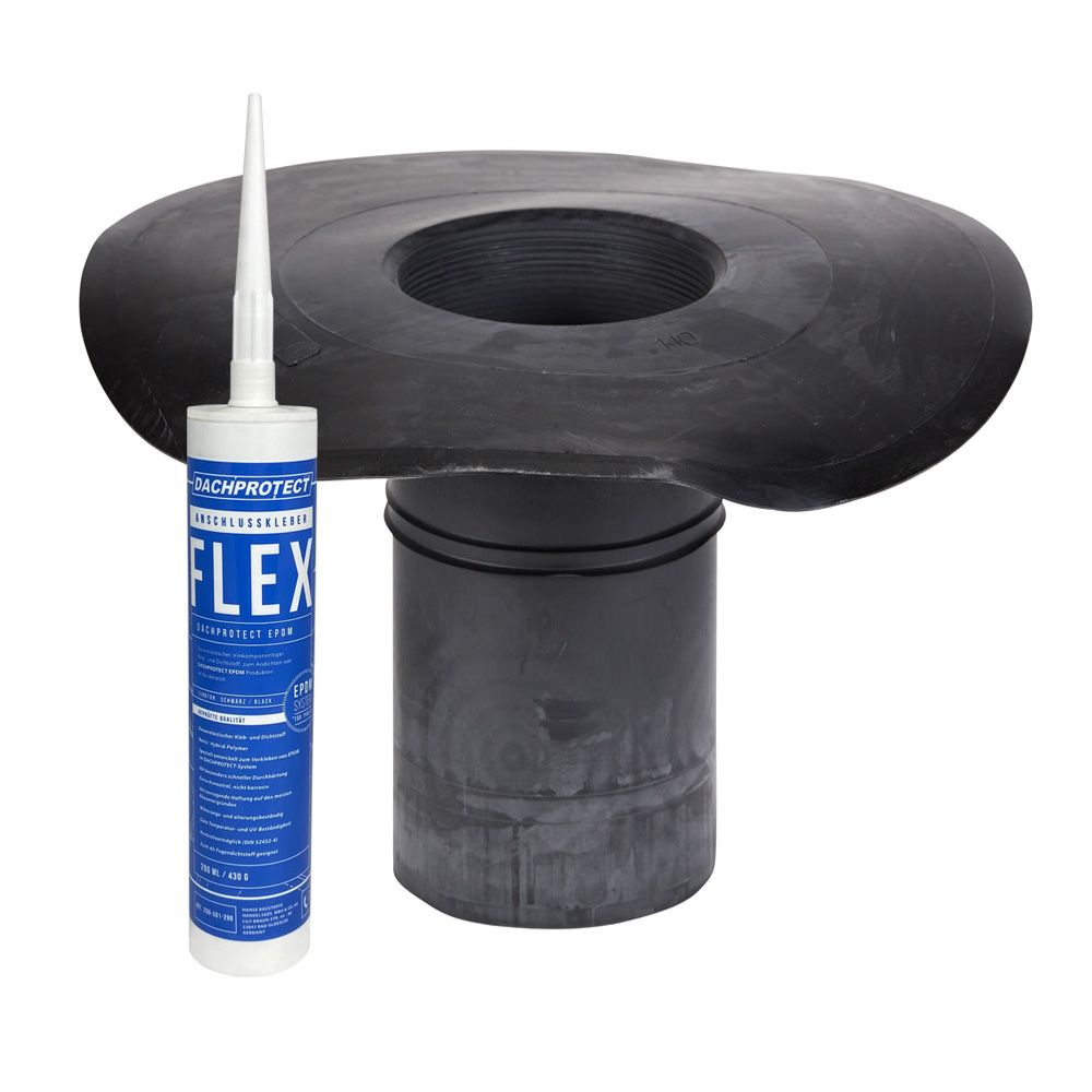 SET: DACHPROTECT Klebe-Gully Inkl. Anschlusskleber Flex