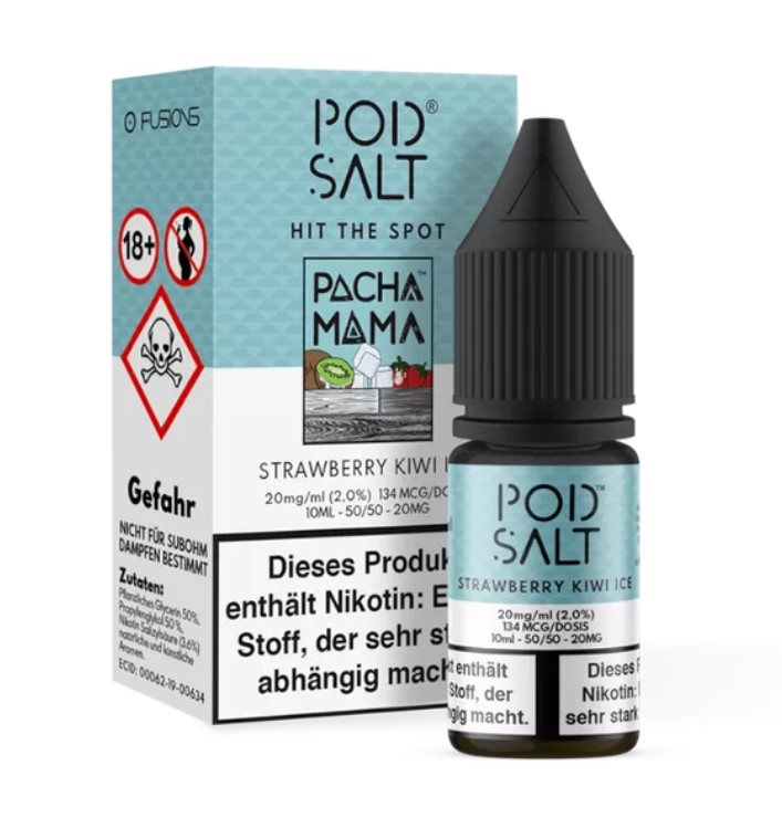 Pod Salt - Strawberry Kiwi Ice 20mg Nikotinsalz Liquid Pod Salt - Strawberry Kiwi Ice 20mg Nikotinsalz Liquid