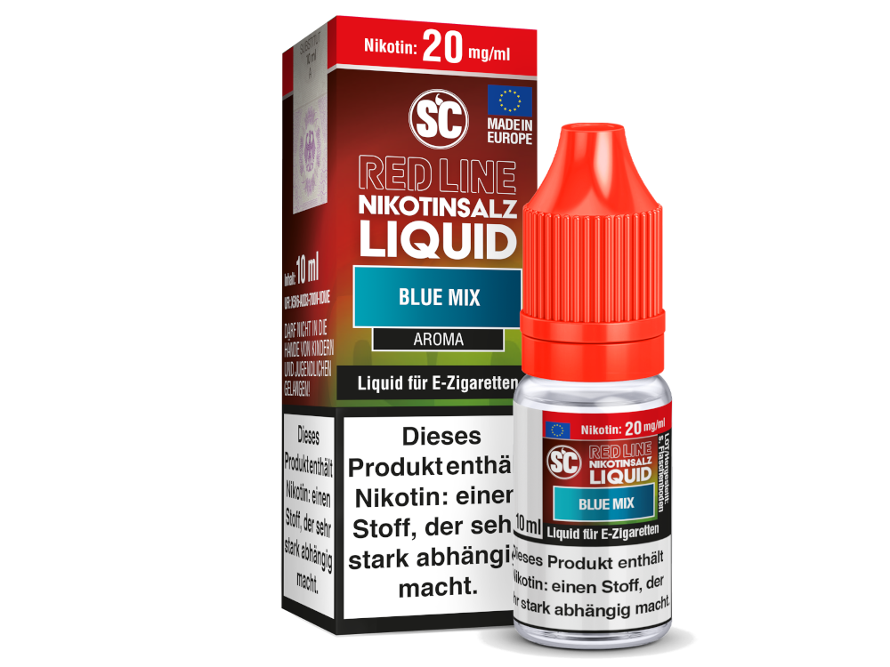 SC - Red Line - Blue Mix - Nikotinsalz Liquid SC - Red Line - Blue Mix - Nikotinsalz Liquid 20mg Nikotin