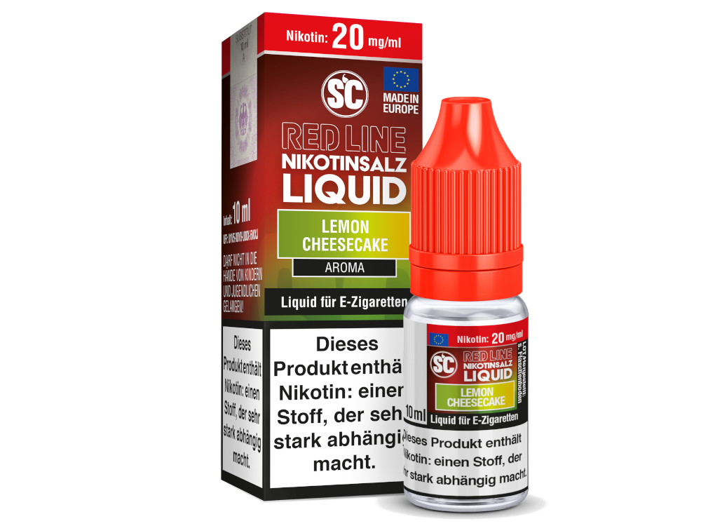 SC - Red Line - Lemon Cheesecake - Nikotinsalz Liquid SC - Red Line - Lemon Cheesecake - Nikotinsalz Liquid 20mg Nikotin