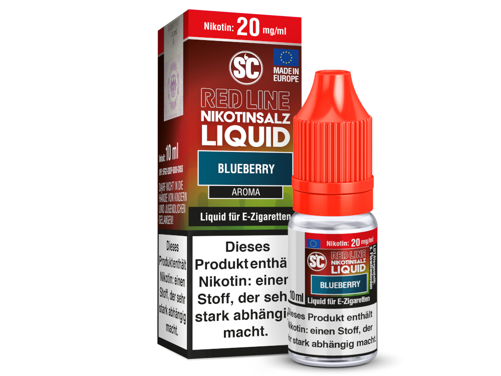 SC - Red Line - Blueberry - Nikotinsalz Liquid SC - Red Line - Blueberry - Nikotinsalz Liquid 20mg Nikotin