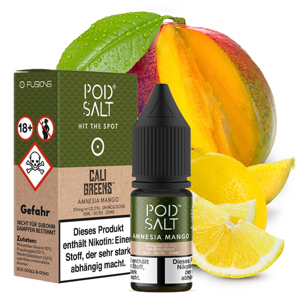 Pod Salt - Amnesia Mango 20mg Nikotinsalz Pod Salt - Amnesia Mango 20mg Nikotinsalz