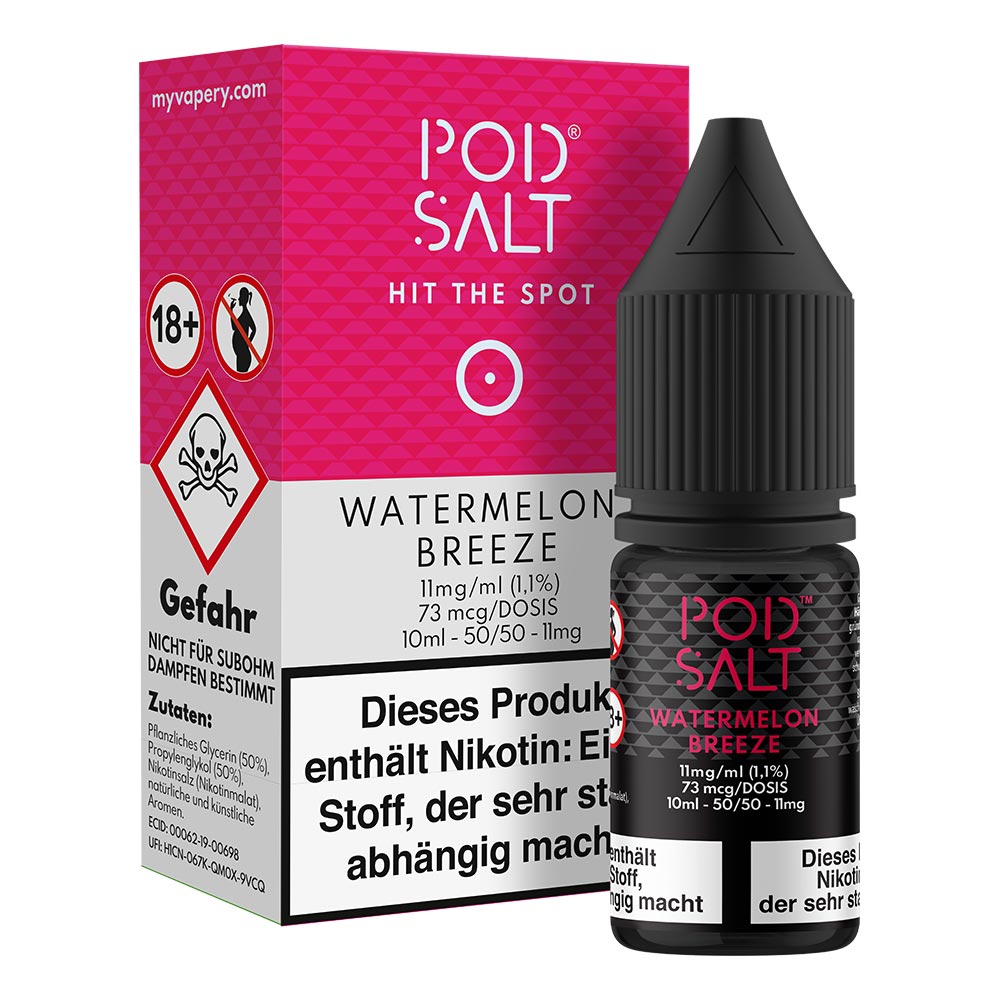 Pod Salt - Watermelon Breeze 20mg Nikotinsalz Pod Salt - Watermelon Breeze 20mg Nikotinsalz