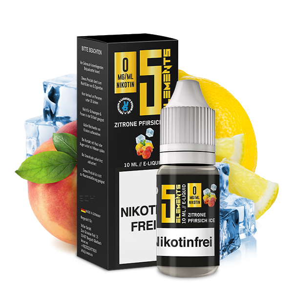 5Elements 10ml Liquid Zitrone Pfirsich Ice 5Elements 10ml Liquid Zitrone Pfirsich Ice