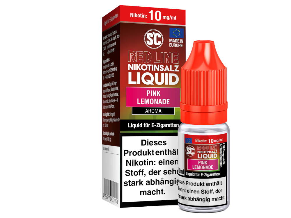 SC - Red Line - Pink Lemonade - Nikotinsalz Liquid SC - Red Line - Pink Lemonade - Nikotinsalz Liquid 10mg Nikotin