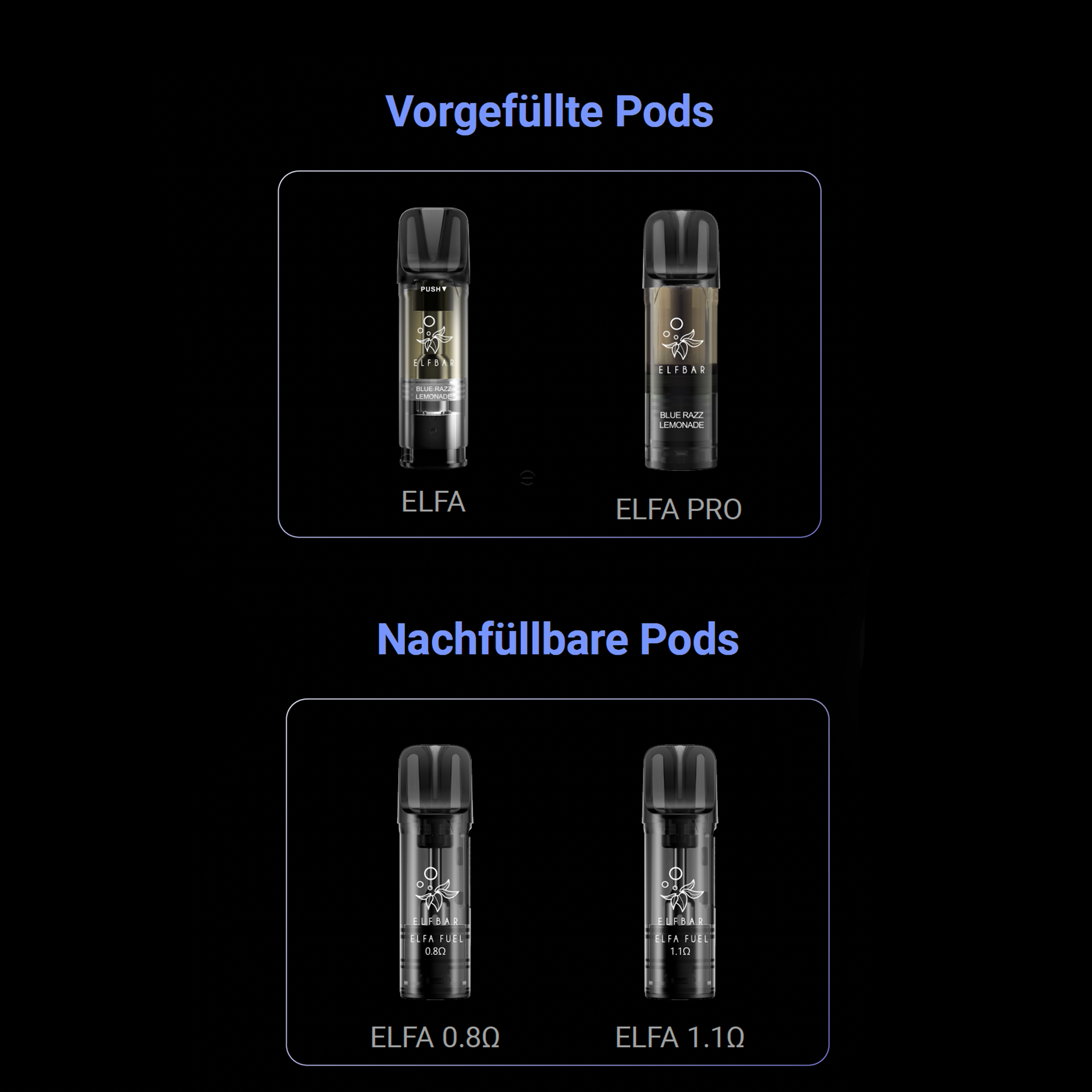 ELFBAR Elfa Master Basisgerät ELFBAR Elfa Master Basisgerät blau