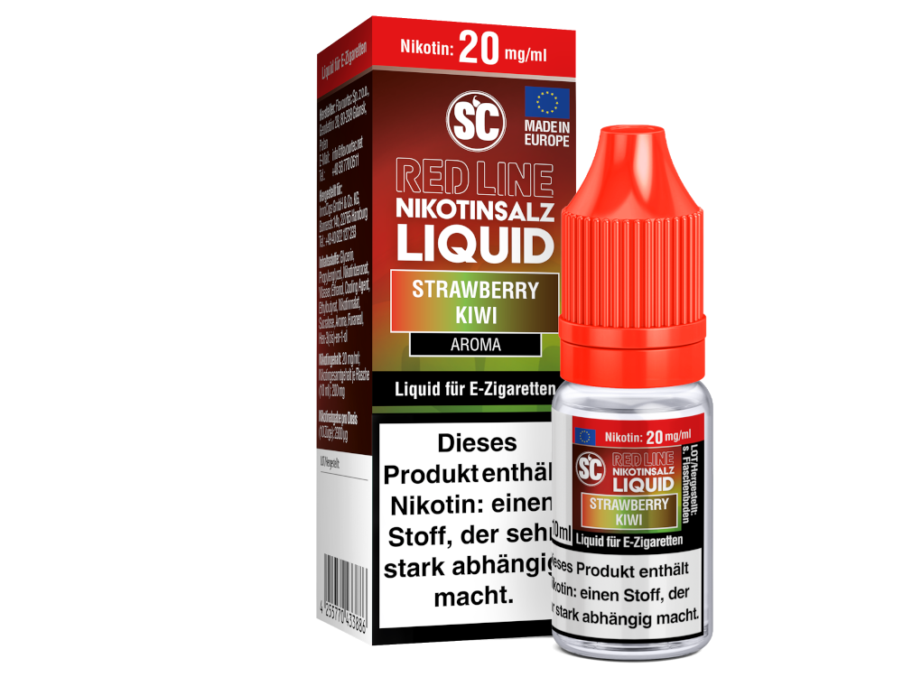 SC - Red Line - Strawberry Kiwi - Nikotinsalz Liquid 20mg Nikotin SC - Red Line - Strawberry Kiwi - Nikotinsalz Liquid 20mg Nikotin