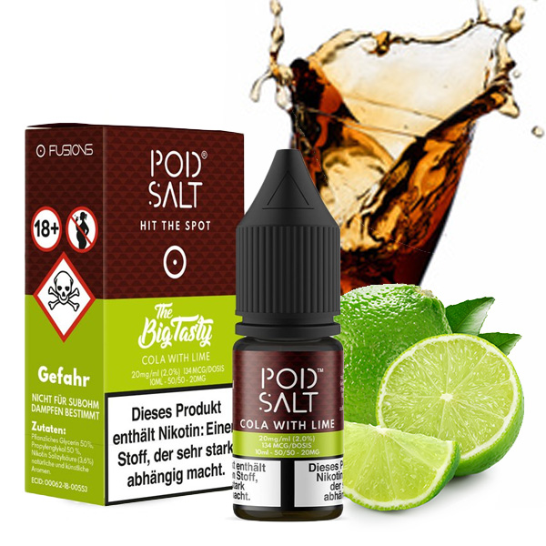 Pod Salt - Cola with Lime 20mg Nikotinsalz Liquid Pod Salt - Cola with Lime 20mg Nikotinsalz Liquid