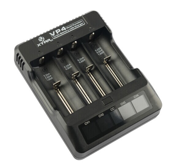XTAR VP4 Ladegerät für Li-Ion-Akkus XTAR VP4 Ladegerät für Li-Ion-Akkus