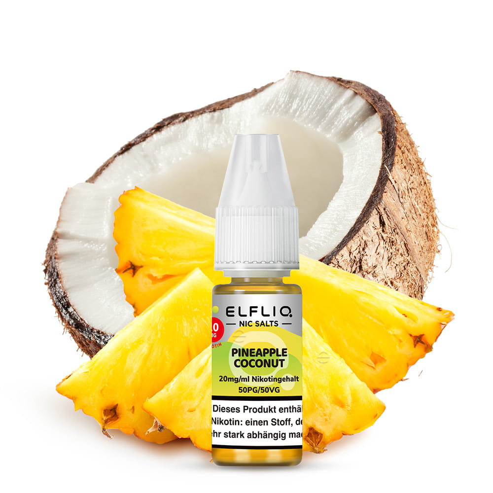 ELFBAR ELFLIQ Pineapple Coconut Nikotinsalz Liquid 10ml 10mg Nikotin