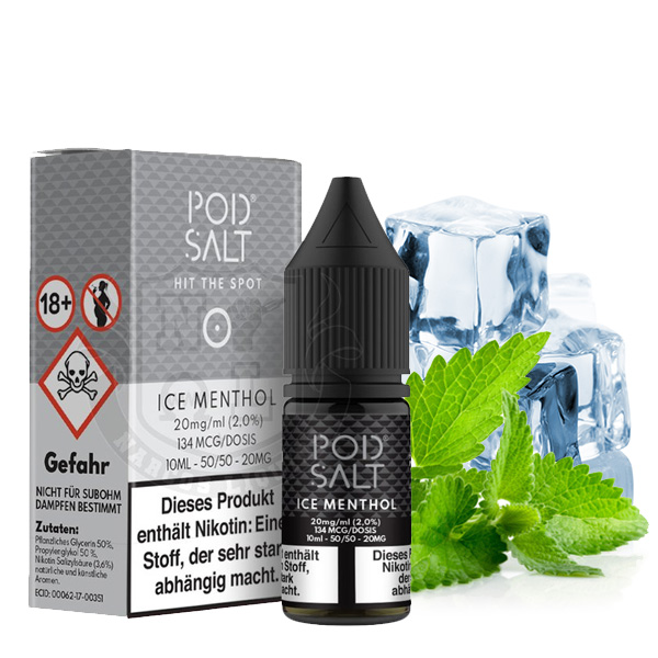 Pod Salt - Ice Menthol 20mg Nikotinsalz Pod Salt - Ice Menthol 20mg Nikotinsalz