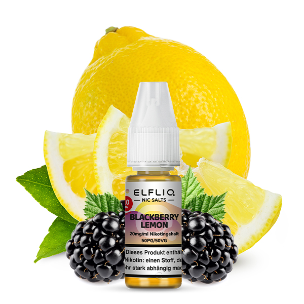 ELFBAR Liquid Blackberry Lemon ELFLIQ Nikotinsalz Liquid 10ml ELFBAR Liquid Blackberry Lemon ELFLIQ Nikotinsalz Liquid 10ml