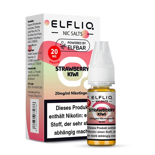 ELFBAR Liquid Strawberry Kiwi ELFLIQ Nikotinsalz Liquid 10ml ELFBAR Liquid Strawberry Kiwi ELFLIQ Nikotinsalz Liquid 10ml