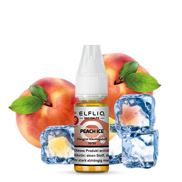 ELFBAR Liquid Peach Ice ELFLIQ Nikotinsalz Liquid 10ml ELFBAR Liquid Peach Ice ELFLIQ Nikotinsalz Liquid 10ml 20mg Nikotin