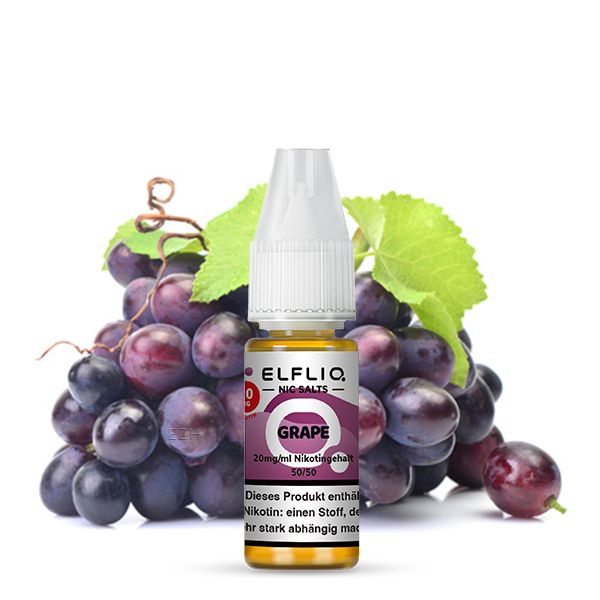 ELFBAR ELFLIQ Grape Nikotinsalz Liquid 10ml ELFBAR ELFLIQ Grape Nikotinsalz Liquid 10ml
