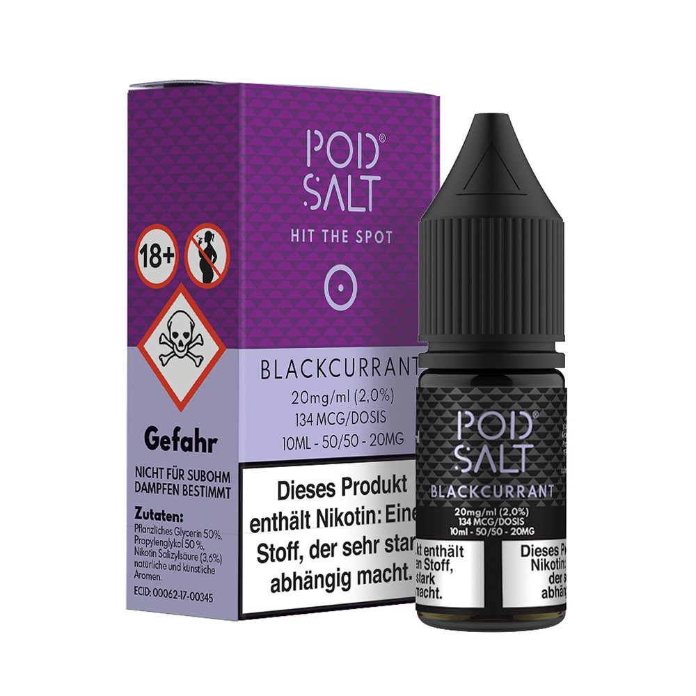 Pod Salt - Blackcurrant 20mg Nikotinsalz Pod Salt - Blackcurrant 20mg Nikotinsalz