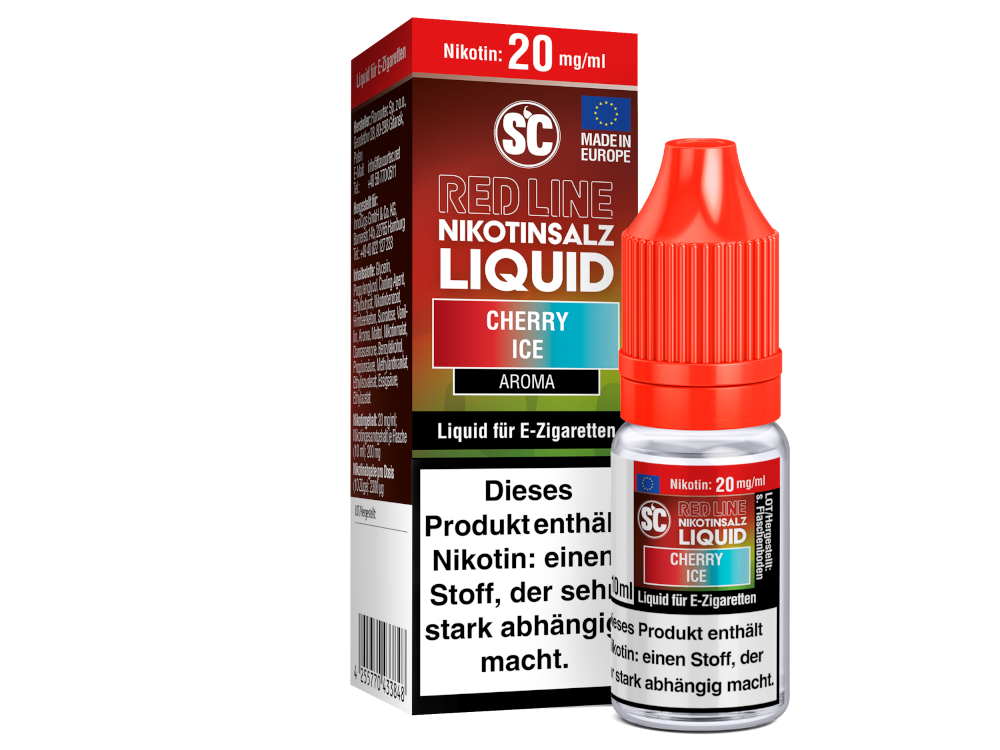 SC - Red Line - Cherry Ice - Nikotinsalz Liquid 20mg Nikotin SC - Red Line - Cherry Ice - Nikotinsalz Liquid 20mg Nikotin