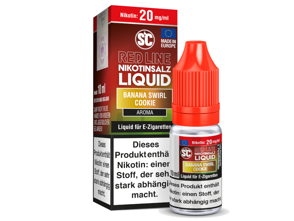 SC - Red Line - Banana Swirl Cookie - Nikotinsalz Liquid SC - Red Line - Banana Swirl Cookie - Nikotinsalz Liquid 20 mg