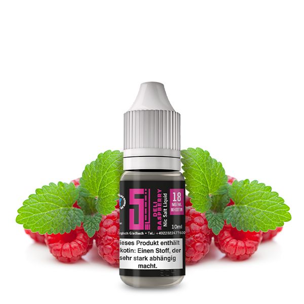 5EL 10ml Nikotinsalz Liquid - Deli Raspberry 5EL 10ml Nikotinsalz Liquid - Deli Raspberry