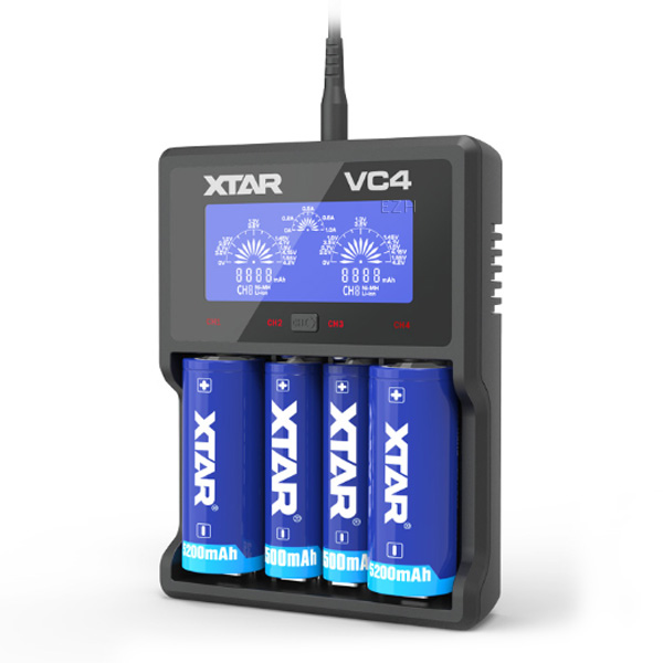 XTAR VC4 Ladegerät für Li-Ion Akkus XTAR VC4 Ladegerät für Li-Ion Akkus