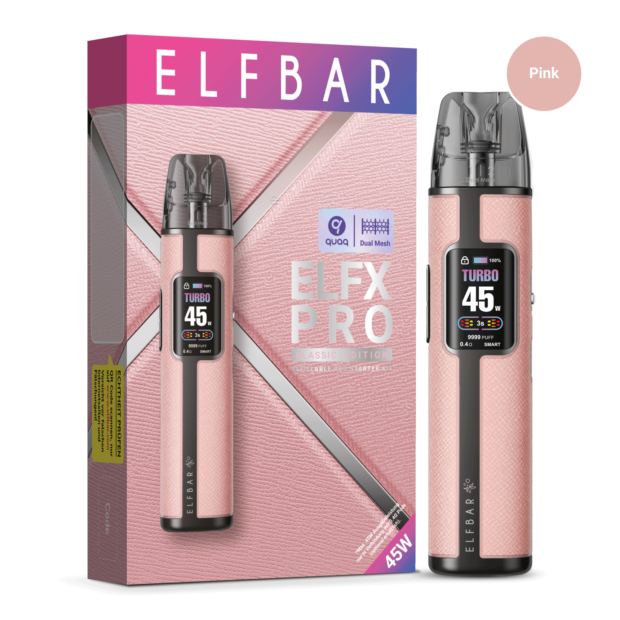 Elfbar ELFX Pro Kit 1200 mAh pink