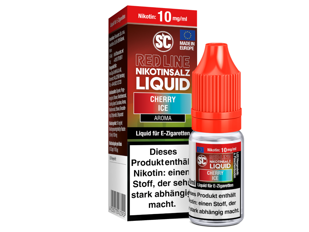 SC - Red Line - Cherry Ice - Nikotinsalz Liquid SC - Red Line - Cherry Ice - Nikotinsalz Liquid 10mg Nikotin