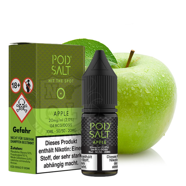 Pod Salt - Apple 20mg Nikotinsalz Pod Salt - Apple 20mg Nikotinsalz