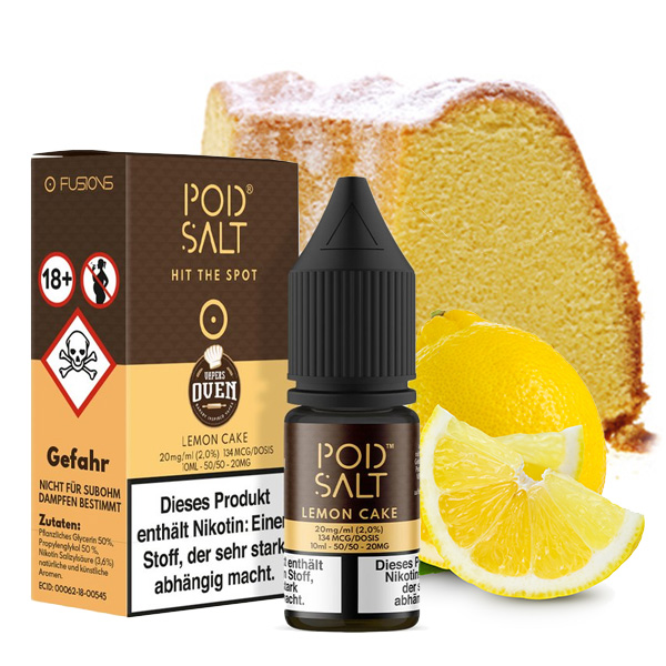 Pod Salt - Lemon Cake 20mg Nikotinsalz Liquid Pod Salt - Lemon Cake 20mg Nikotinsalz Liquid
