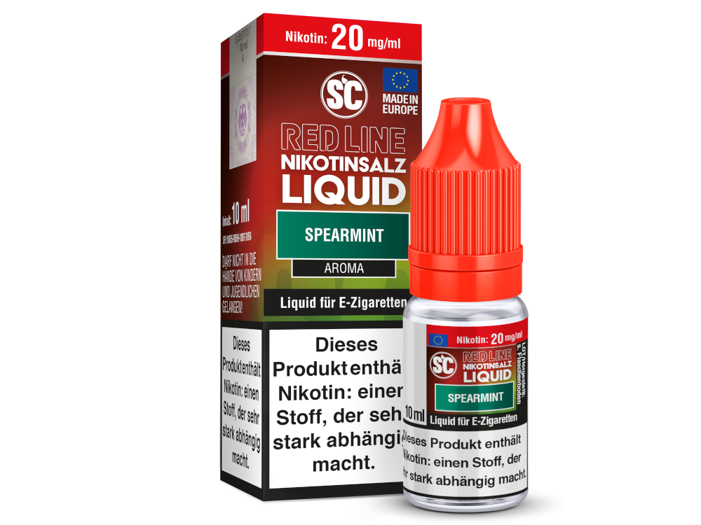SC - Red Line - Spearmint - Nikotinsalz Liquid SC - Red Line - Spearmint - Nikotinsalz Liquid 20mg Nikotin