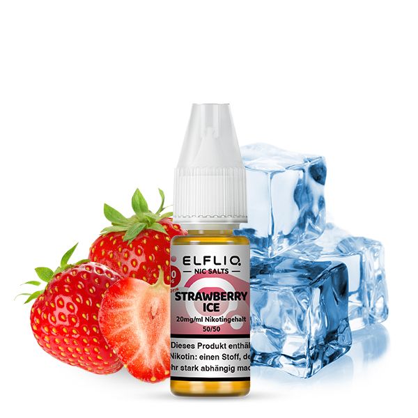 ELFBAR Liquid Strawberry Ice ELFLIQ Nikotinsalz Liquid 10ml ELFBAR Liquid Strawberry Ice ELFLIQ Nikotinsalz Liquid 10ml