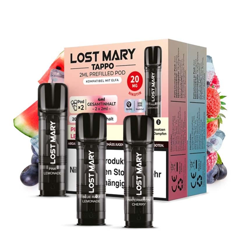 Lost Mary Tappo Pod Prefilled Blueberry Sour Raspberry Lost Mary Tappo Pod Prefilled Blueberry Sour Raspberry