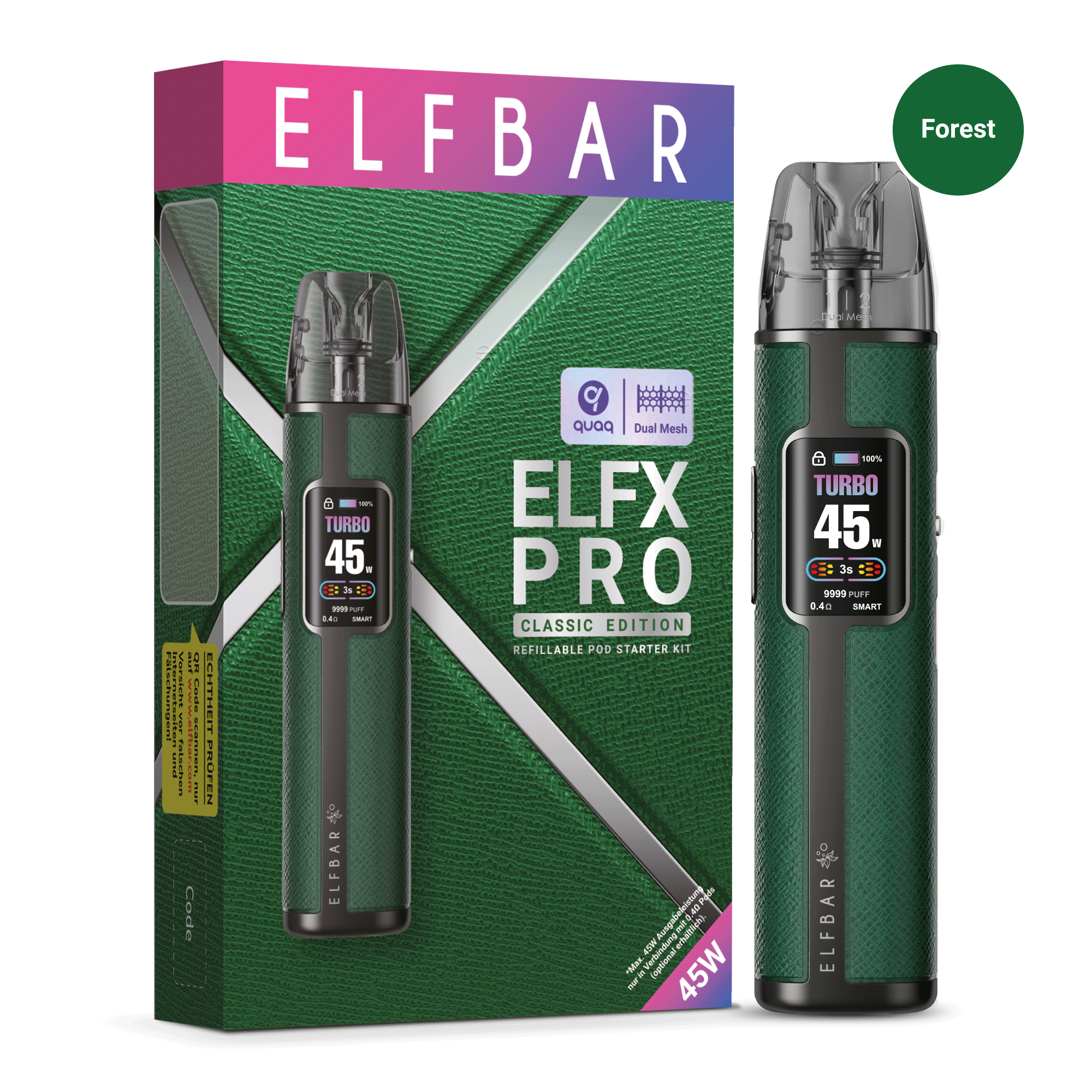 Elfbar ELFX Pro Kit 1200 mAh grün