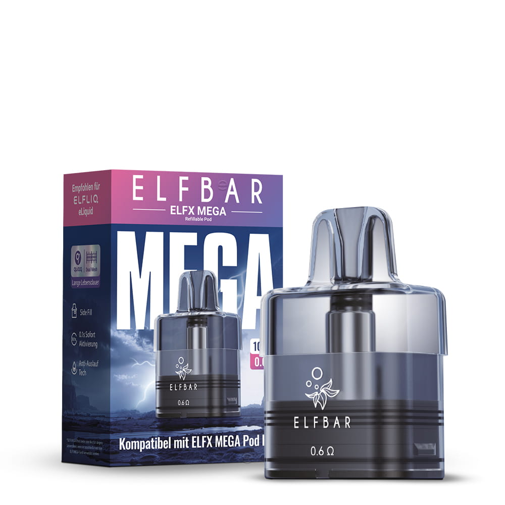 Elfbar ELFX MEGA Pod Tank Verdampfer 5ml / 10ml 0,6 Ohm-10ml