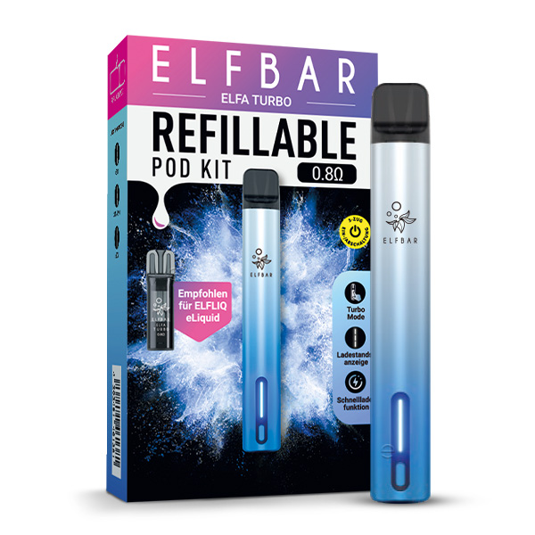 Elfbar Elfa Turbo Kit, wiederbefüllbar Elfbar Elfa Turbo Kit, wiederbefüllbar