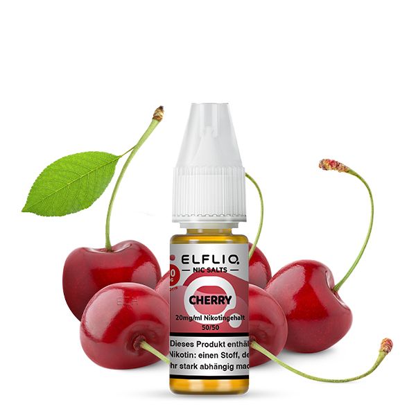 ELFBAR ELFLIQ Cherry Nikotinsalz Liquid 10ml ELFBAR ELFLIQ Cherry Nikotinsalz Liquid 10ml
