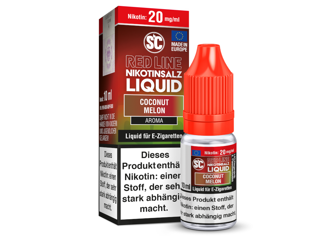 SC - Red Line - Coconut Melon - Nikotinsalz Liquid SC - Red Line - Coconut Melon - Nikotinsalz Liquid 20mg Nikotin