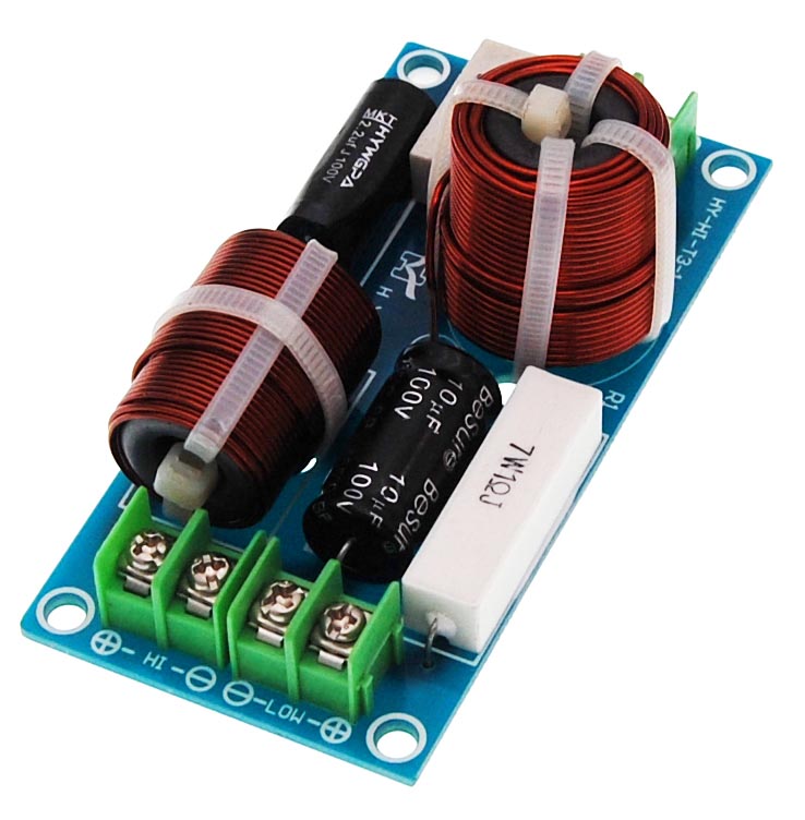 Die kleine aus der blauen Linie von Dynavox: Passive 2-Wege Frequenzweiche 120 Watt.