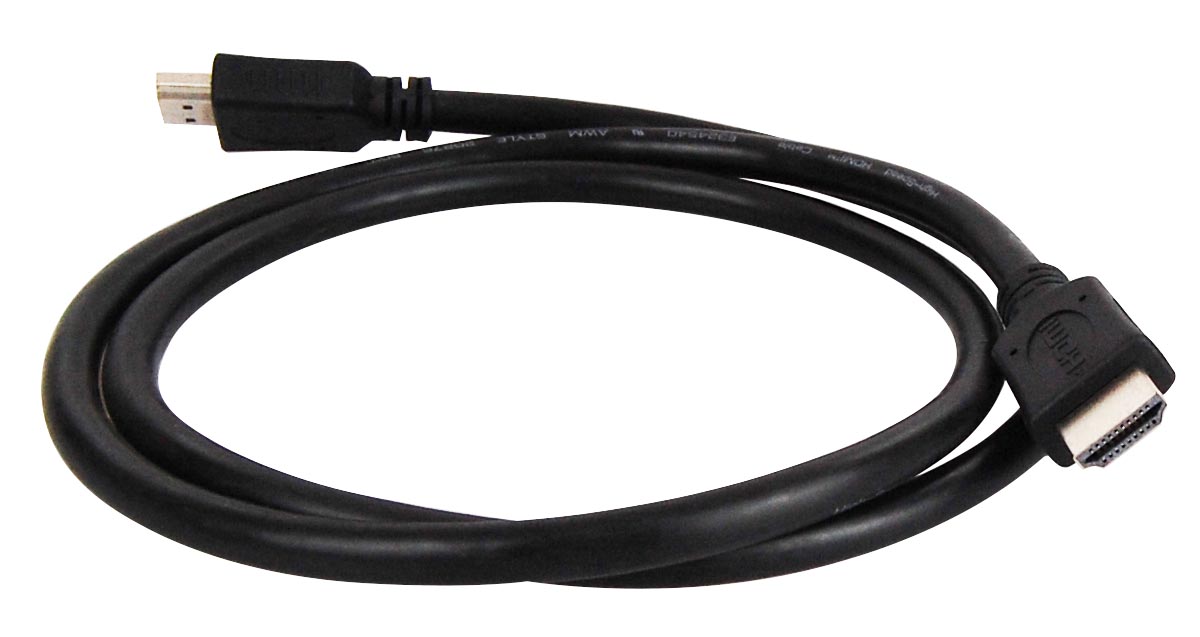 Das HDMI-Kabel besitzt an beiden Enden 19-polige HDMI-Stecker.